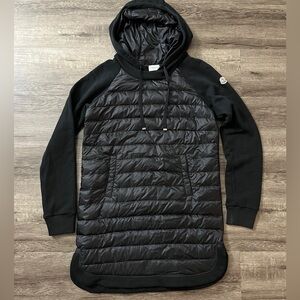 Moncler Down Puffer Hoodie Pullover Jacket Outerwear Mini Dress size S